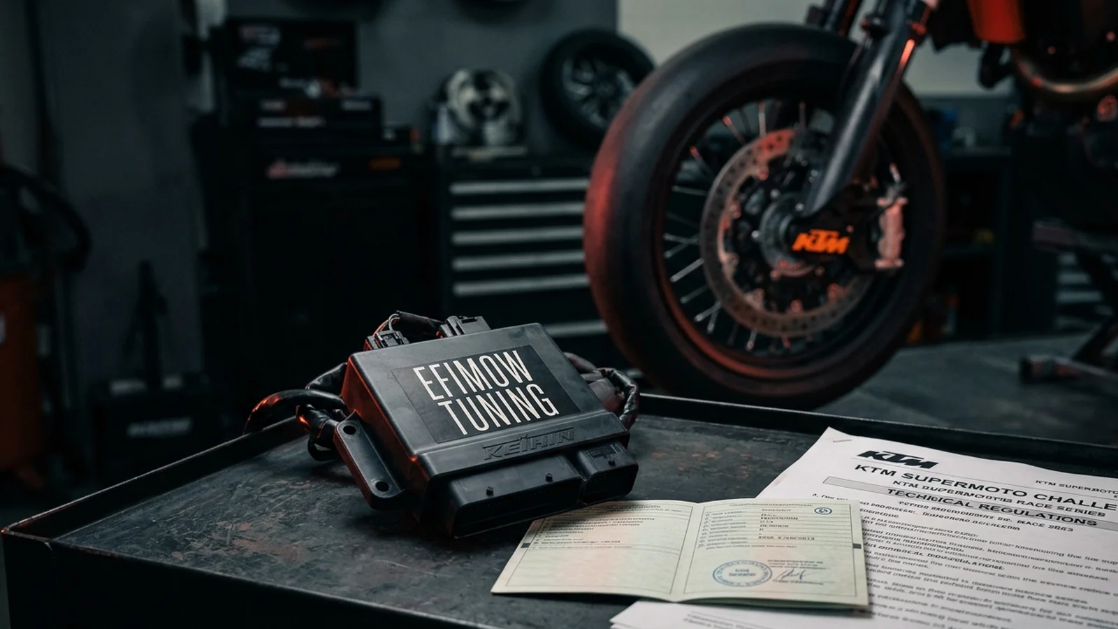 KTM 690 SMC and Supermoto: Mapping for the Road? No, for the Track