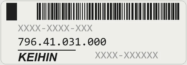 Keihin 79641031000: 796.41.031.000
